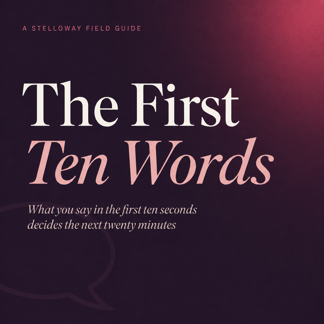 The First Ten Words E-Book